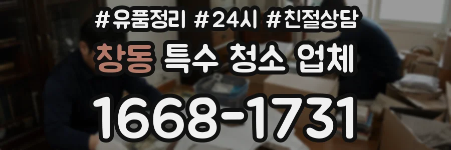 창동 특수 청소 업체