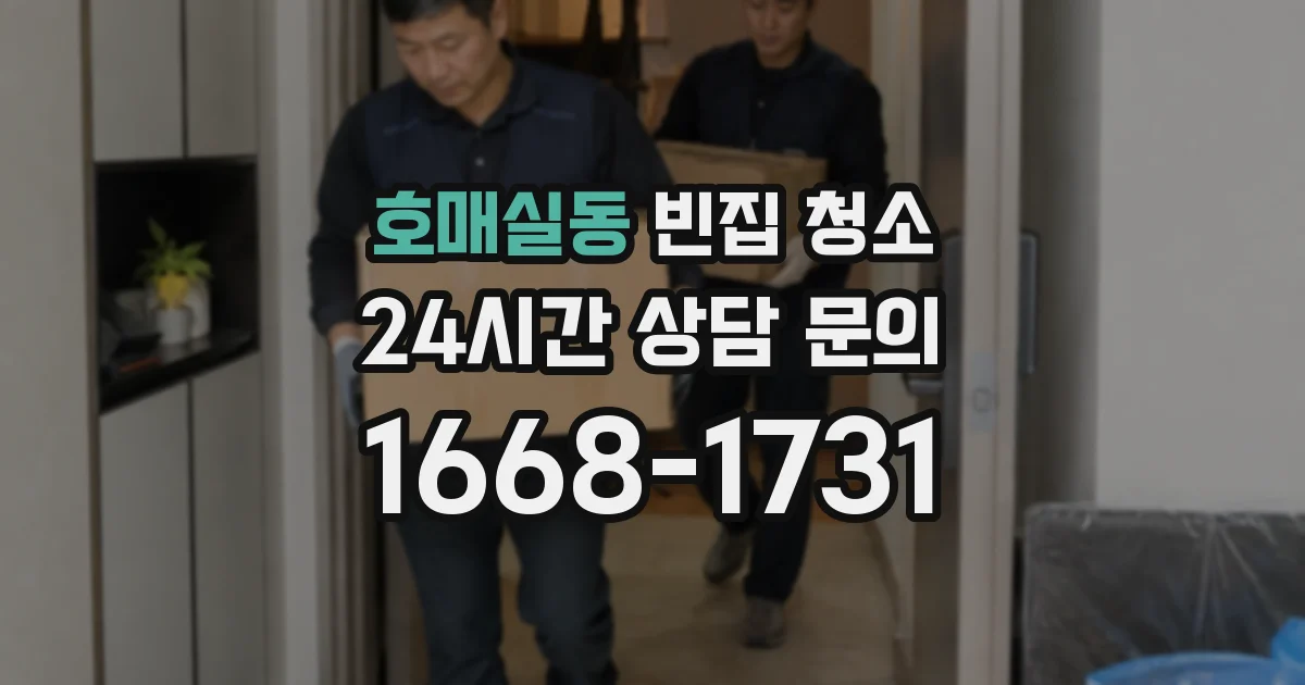호매실동 빈집 청소