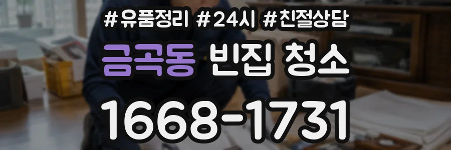 금곡동 빈집 청소