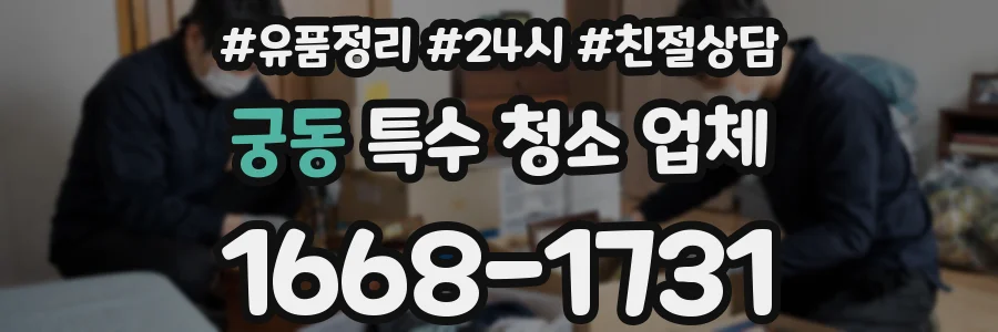 궁동 특수 청소 업체