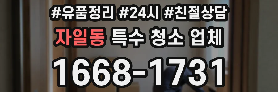 자일동 특수 청소 업체