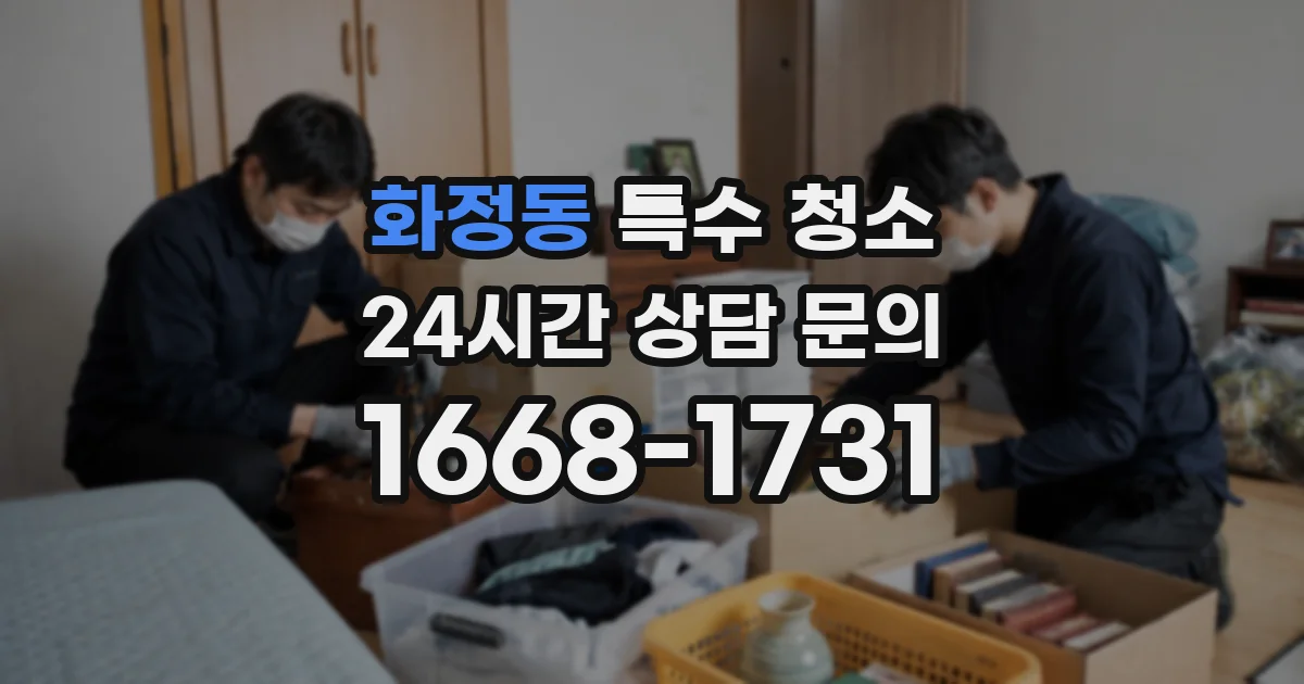 화정동 특수 청소