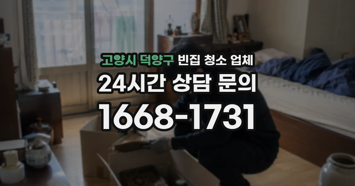 고양시 덕양구 빈집 청소 업체