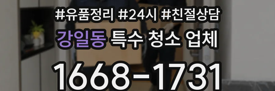 강일동 특수 청소 업체