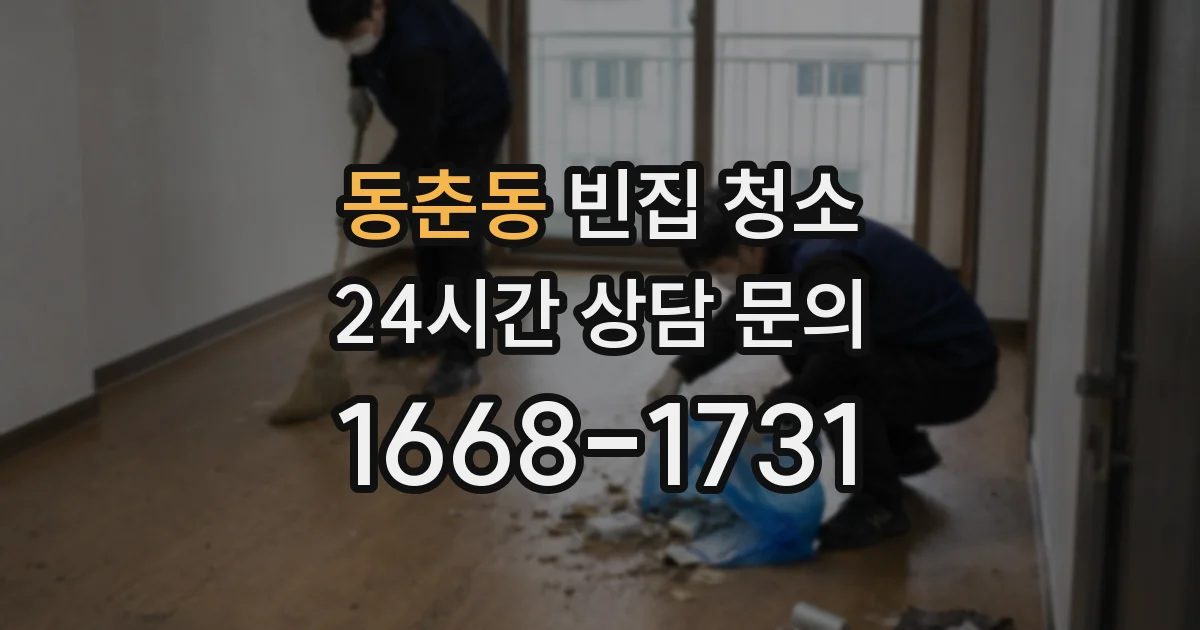 동춘동 빈집 청소