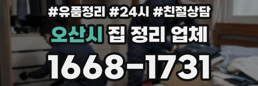 오산시 집 정리 업체