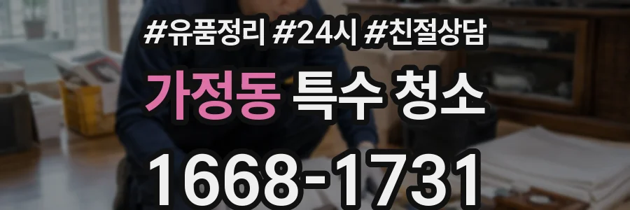 가정동 특수 청소