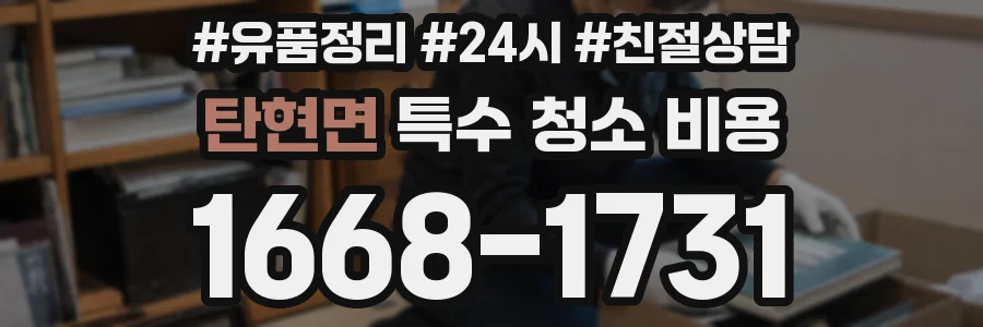 탄현면 특수 청소 비용
