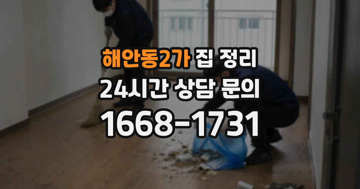 해안동2가 집 정리