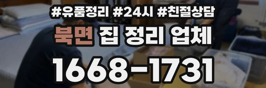 북면 집 정리 업체
