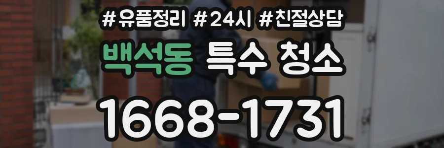 백석동 특수 청소