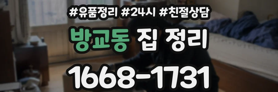 방교동 집 정리