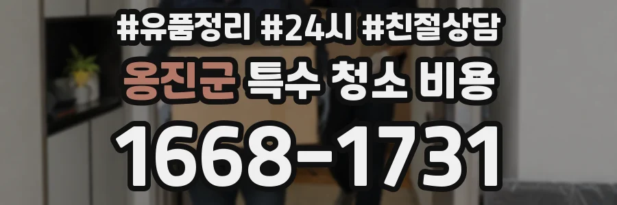 옹진군 특수 청소 비용