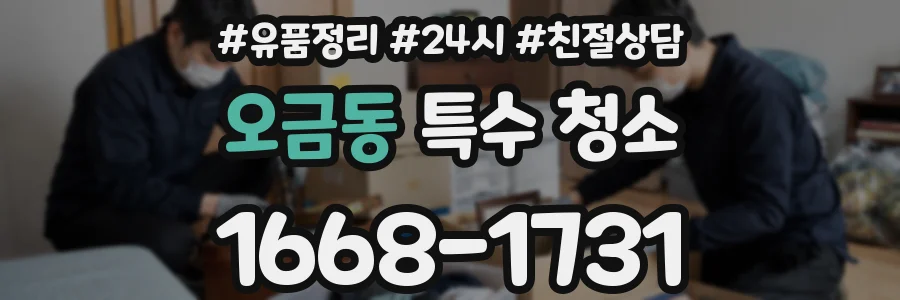 오금동 특수 청소