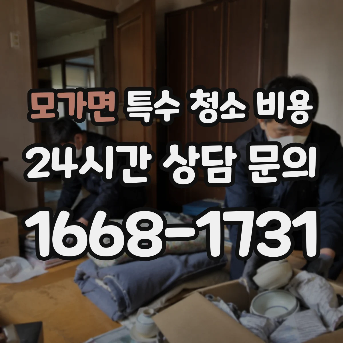 모가면 특수 청소 비용
