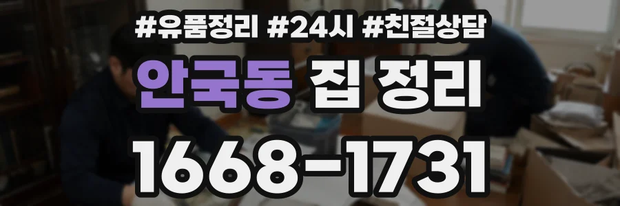 안국동 집 정리