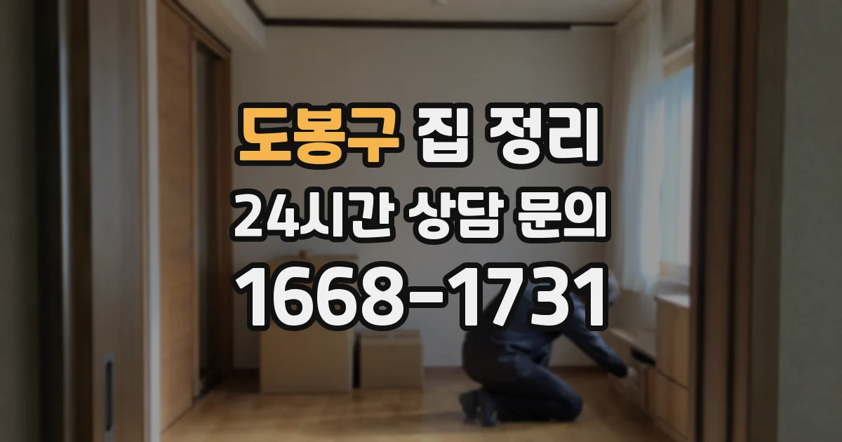 도봉구 집 정리