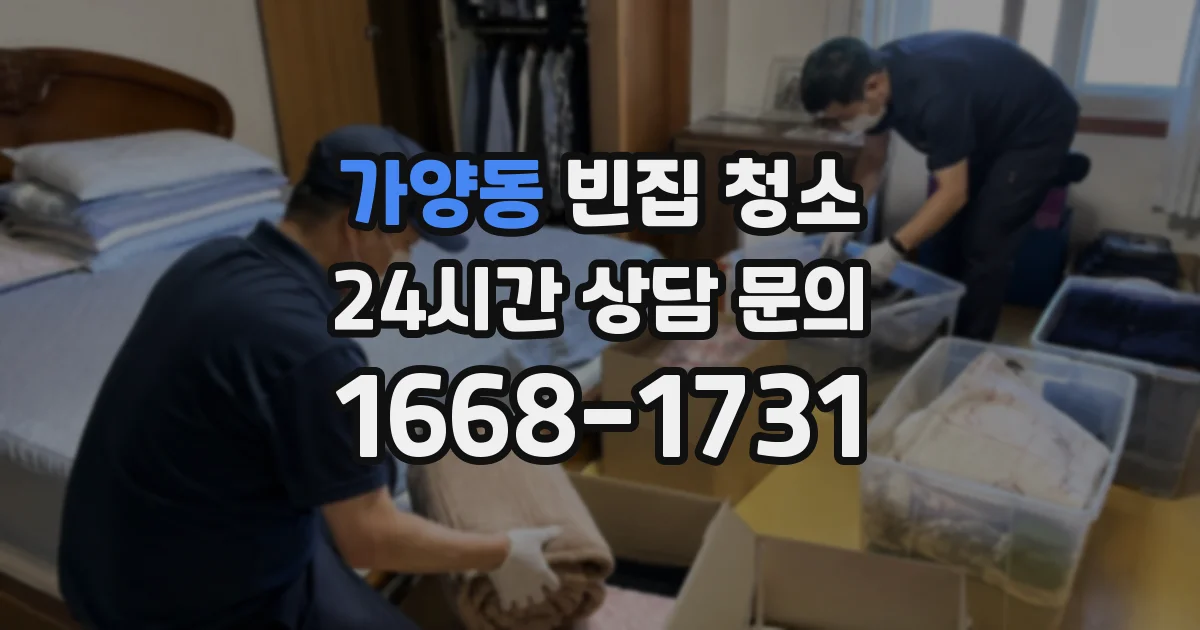 가양동 빈집 청소