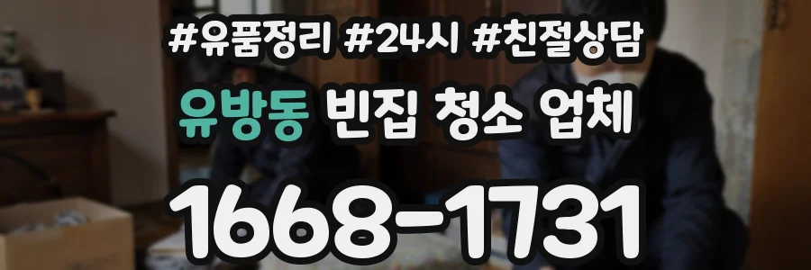 유방동 빈집 청소 업체
