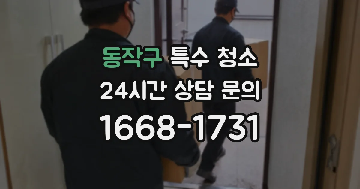 동작구 특수 청소