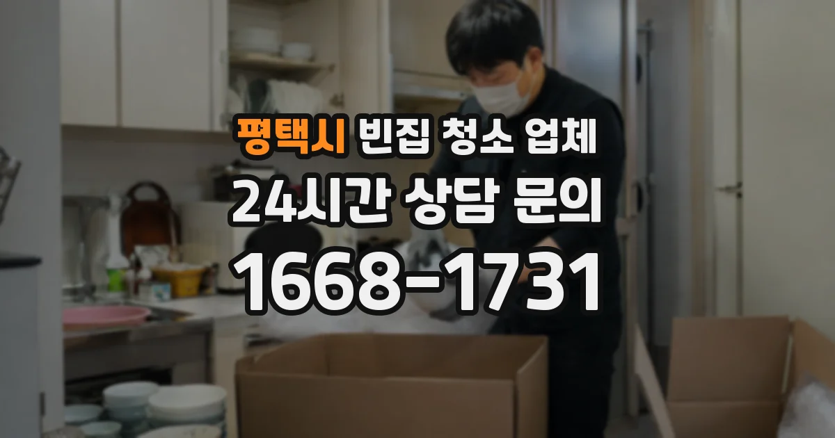 평택시 빈집 청소 업체