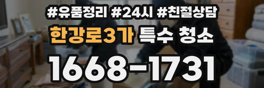 한강로3가 특수 청소