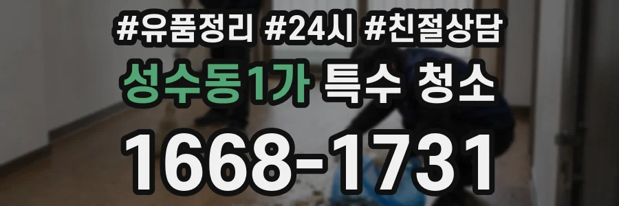 성수동1가 특수 청소