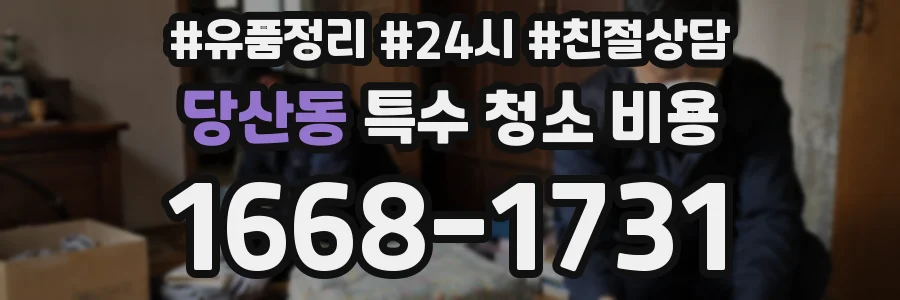 당산동 특수 청소 비용
