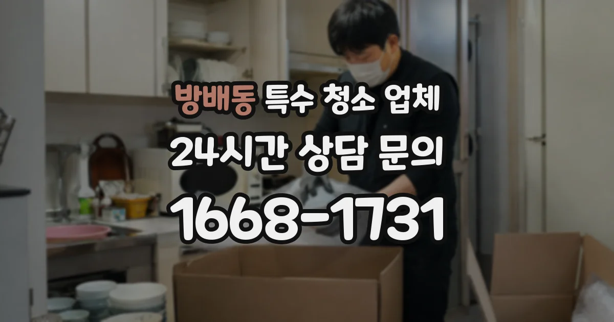 방배동 특수 청소 업체