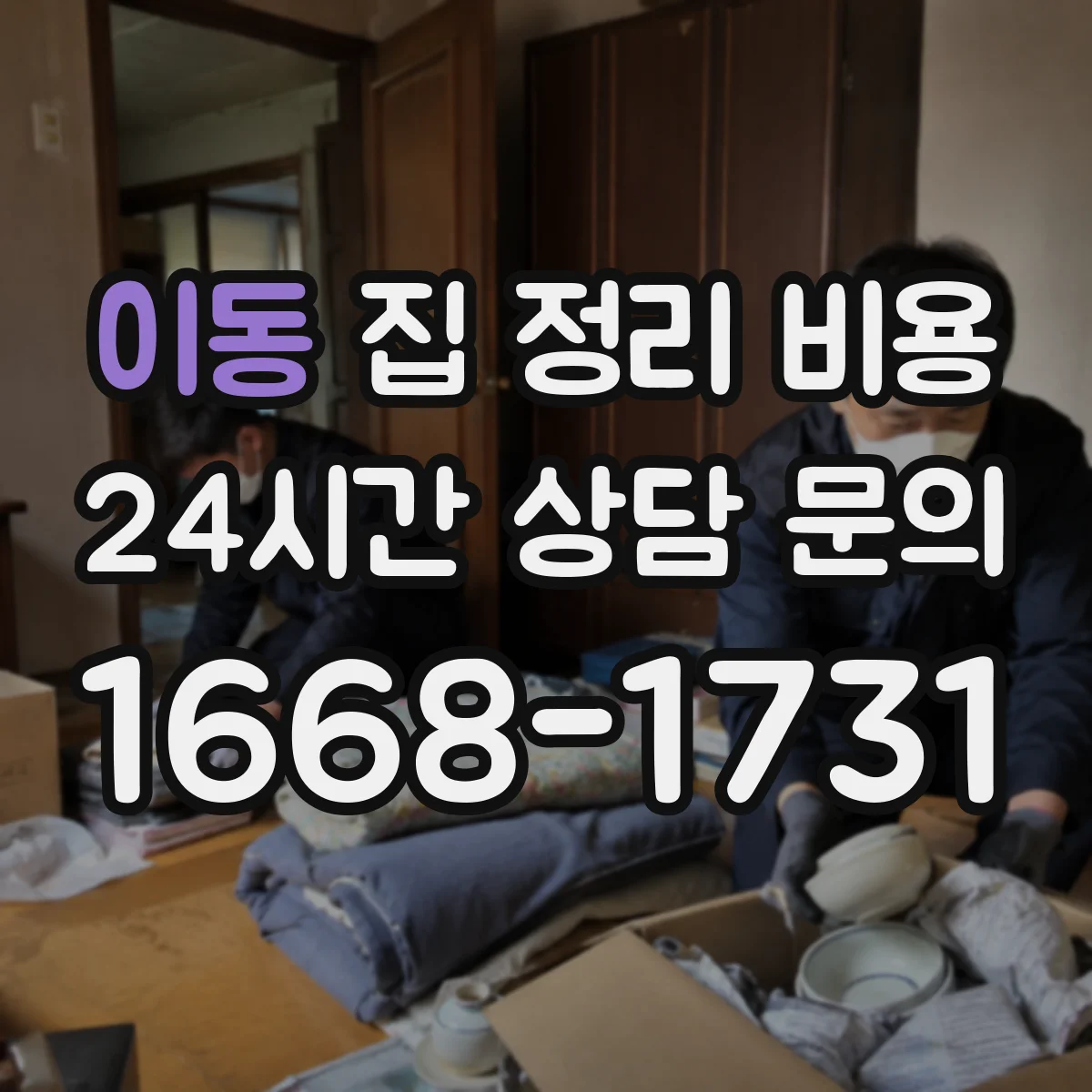 이동 집 정리 비용