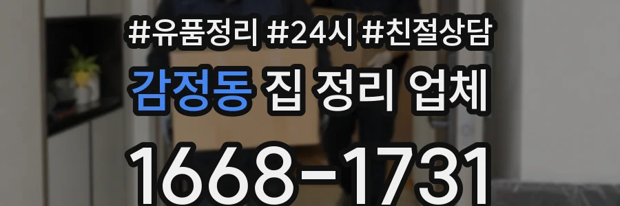 감정동 집 정리 업체