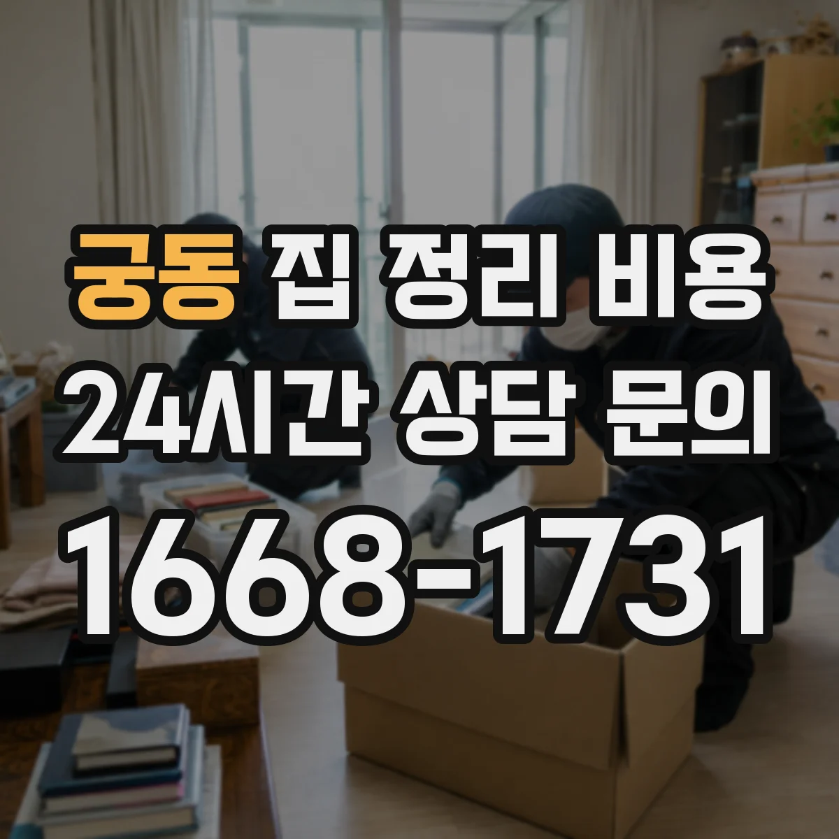 궁동 집 정리 비용