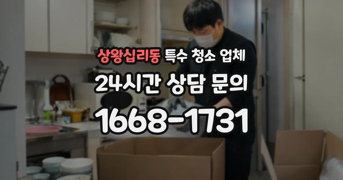 상왕십리동 특수 청소 업체