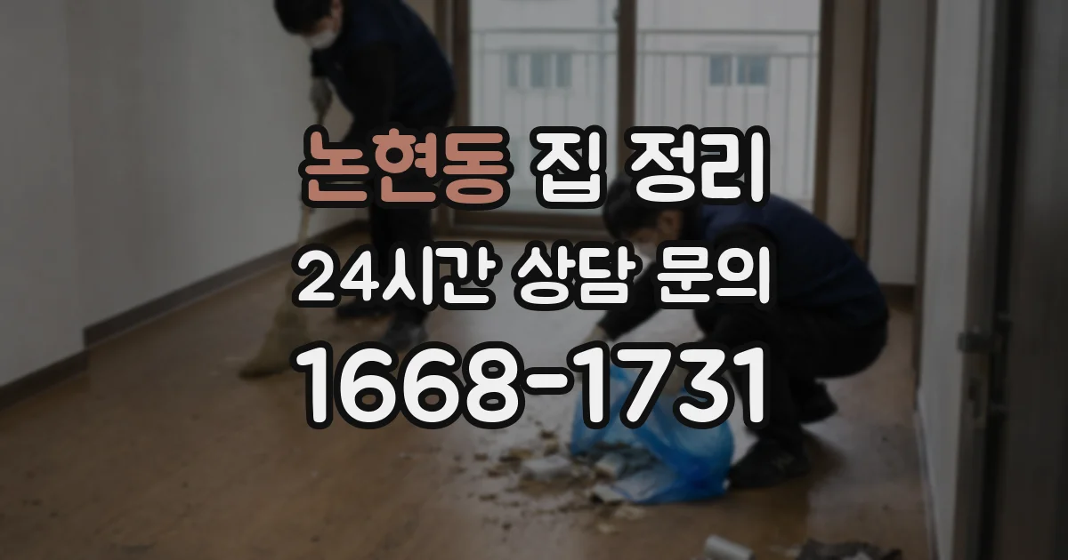논현동 집 정리