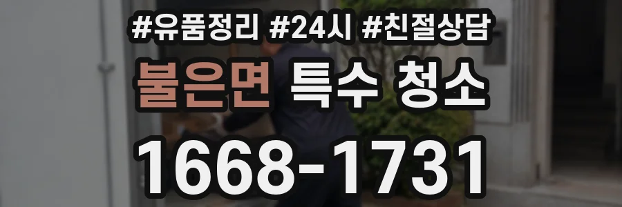 불은면 특수 청소