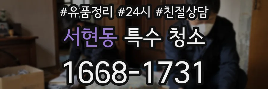 서현동 특수 청소