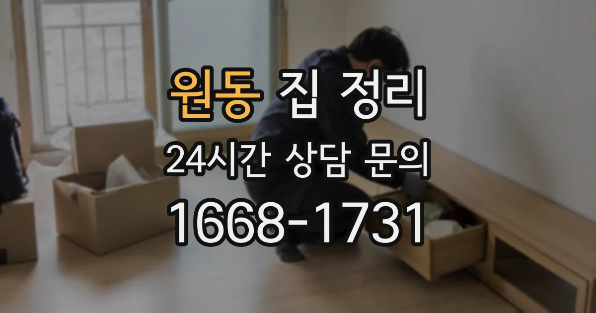 원동 집 정리