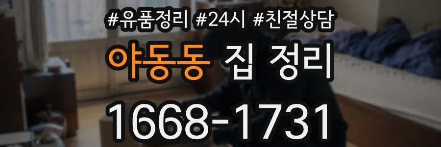 야동동 집 정리