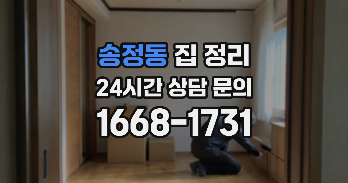 송정동 집 정리