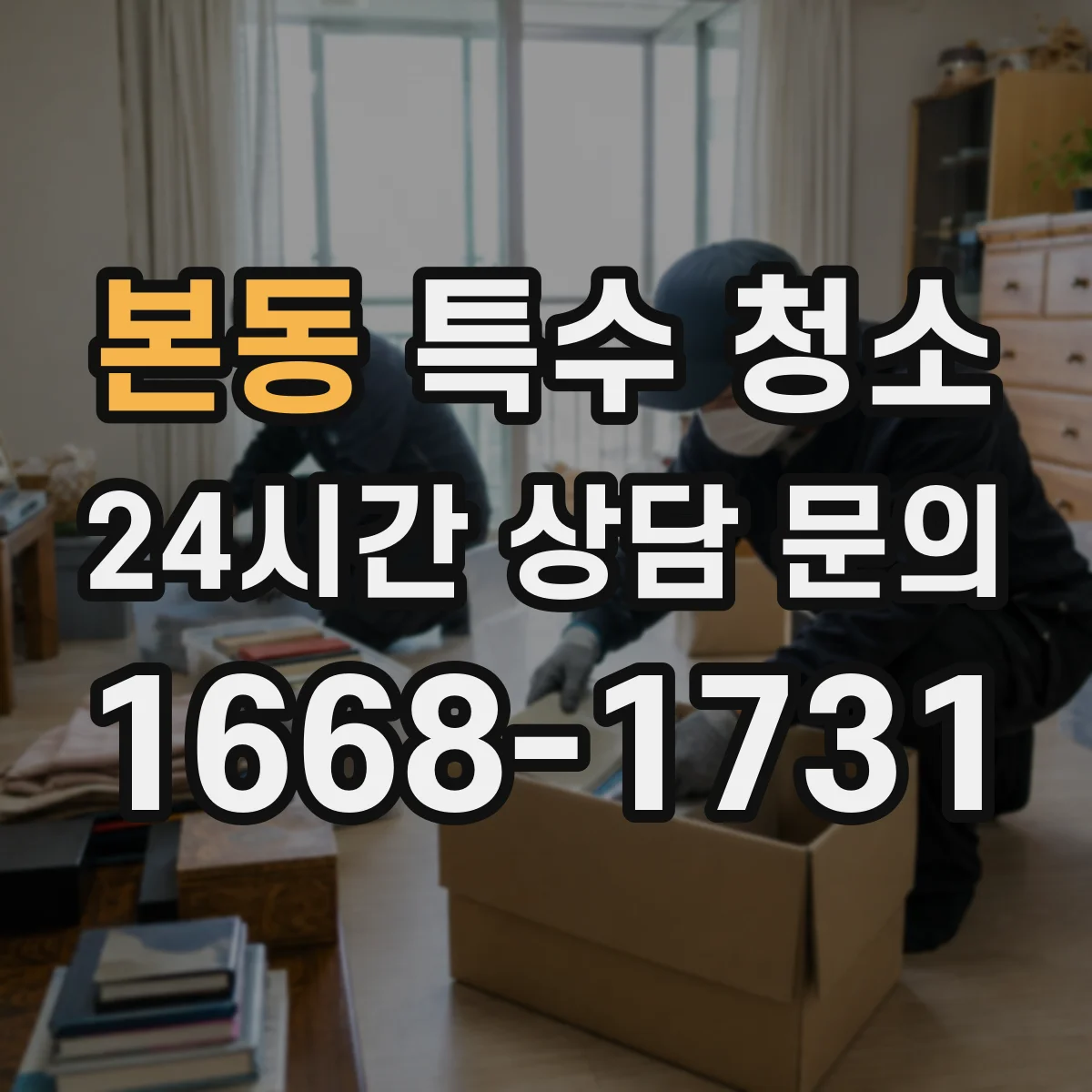 본동 특수 청소