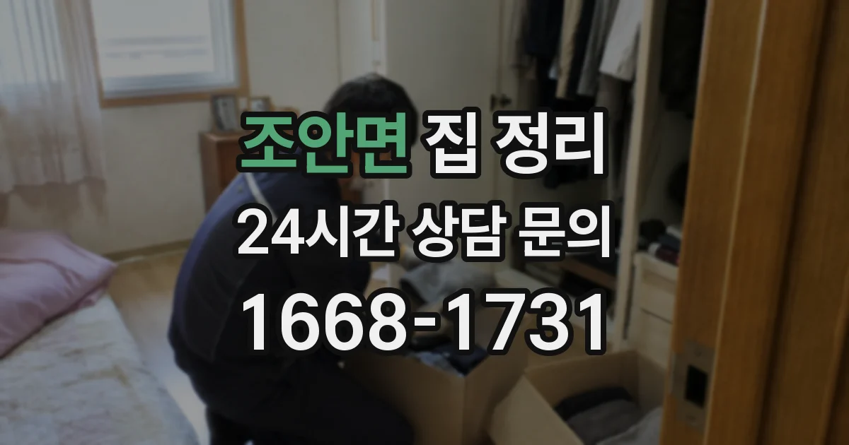 조안면 집 정리