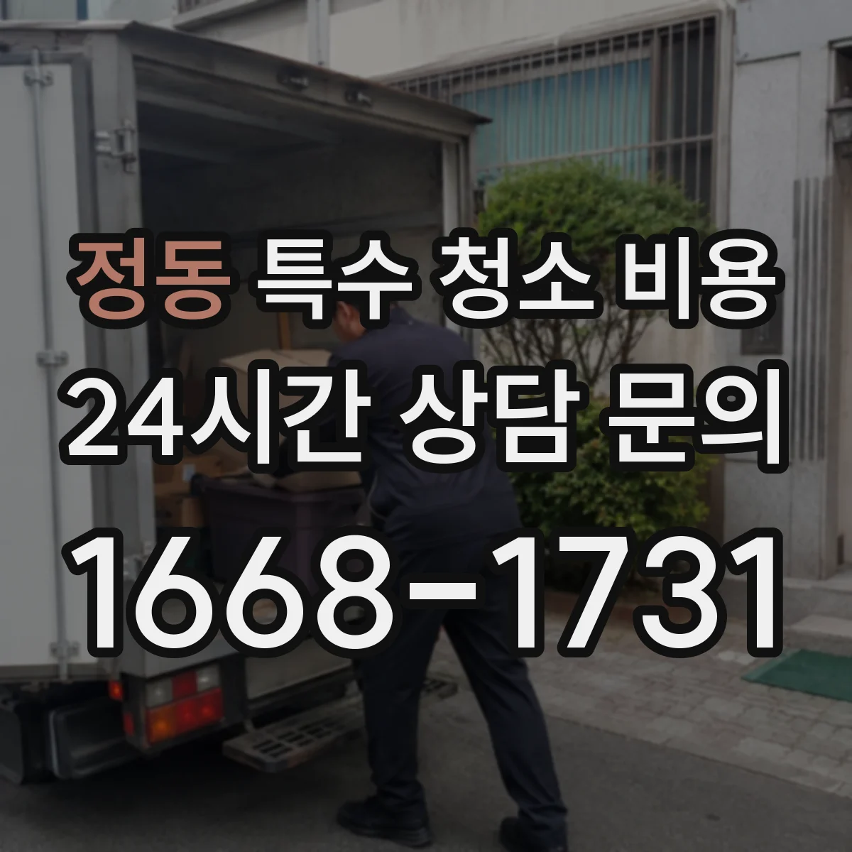 정동 특수 청소 비용