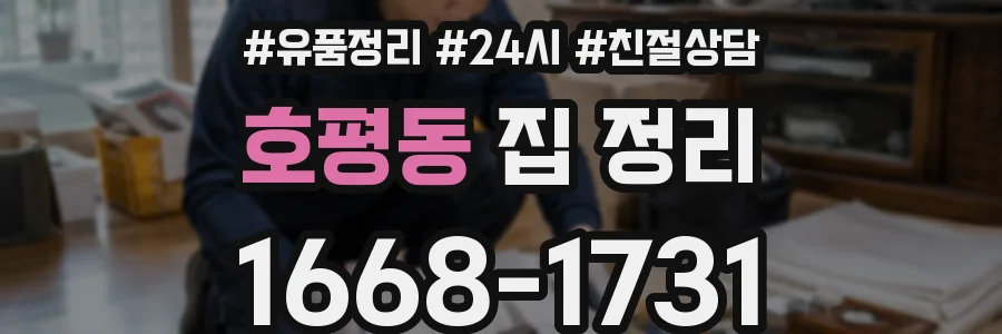 호평동 집 정리