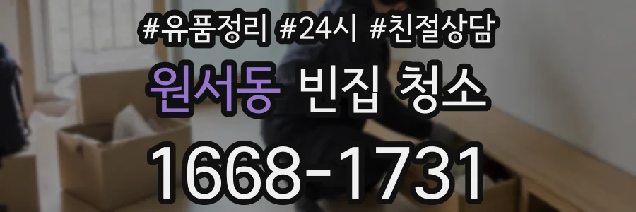 원서동 빈집 청소