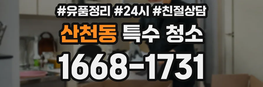 산천동 특수 청소