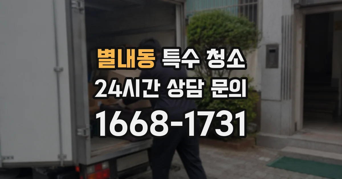 별내동 특수 청소