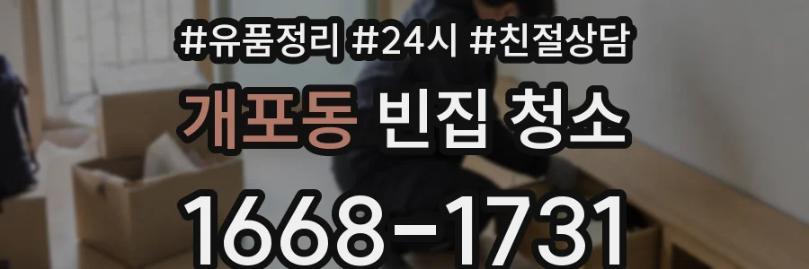 개포동 빈집 청소