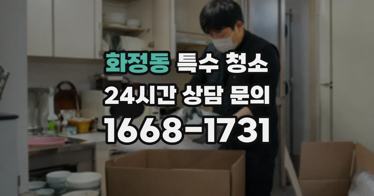 화정동 특수 청소