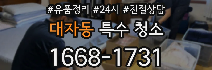 대자동 특수 청소