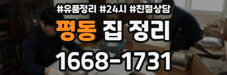 평동 집 정리